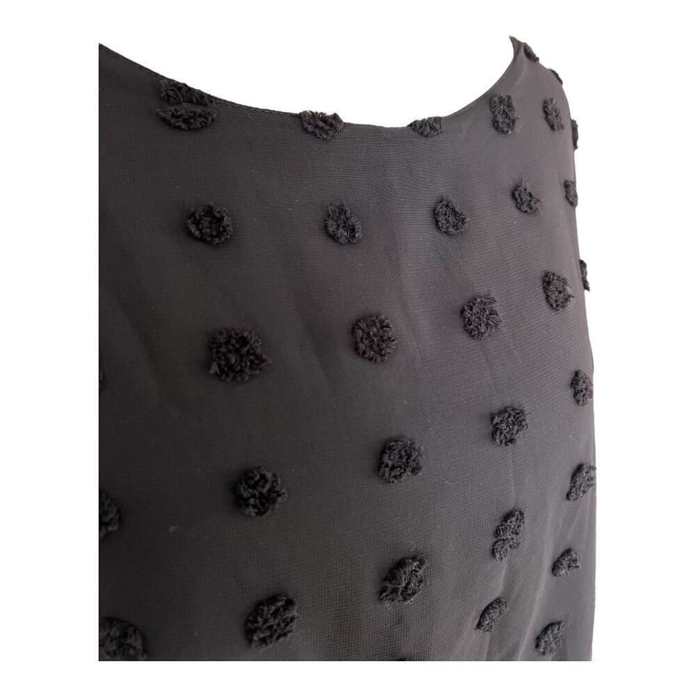 Qearal long sleeve business casual blouse, tufted polka dot pattern - size 2X - Picture 5 of 8